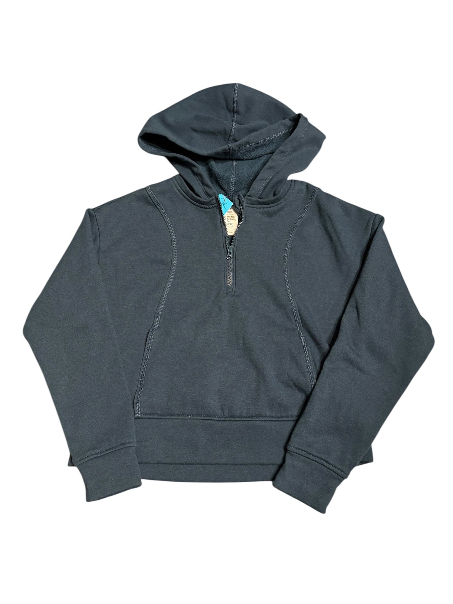 Girl’s large quarter zip - dark teal