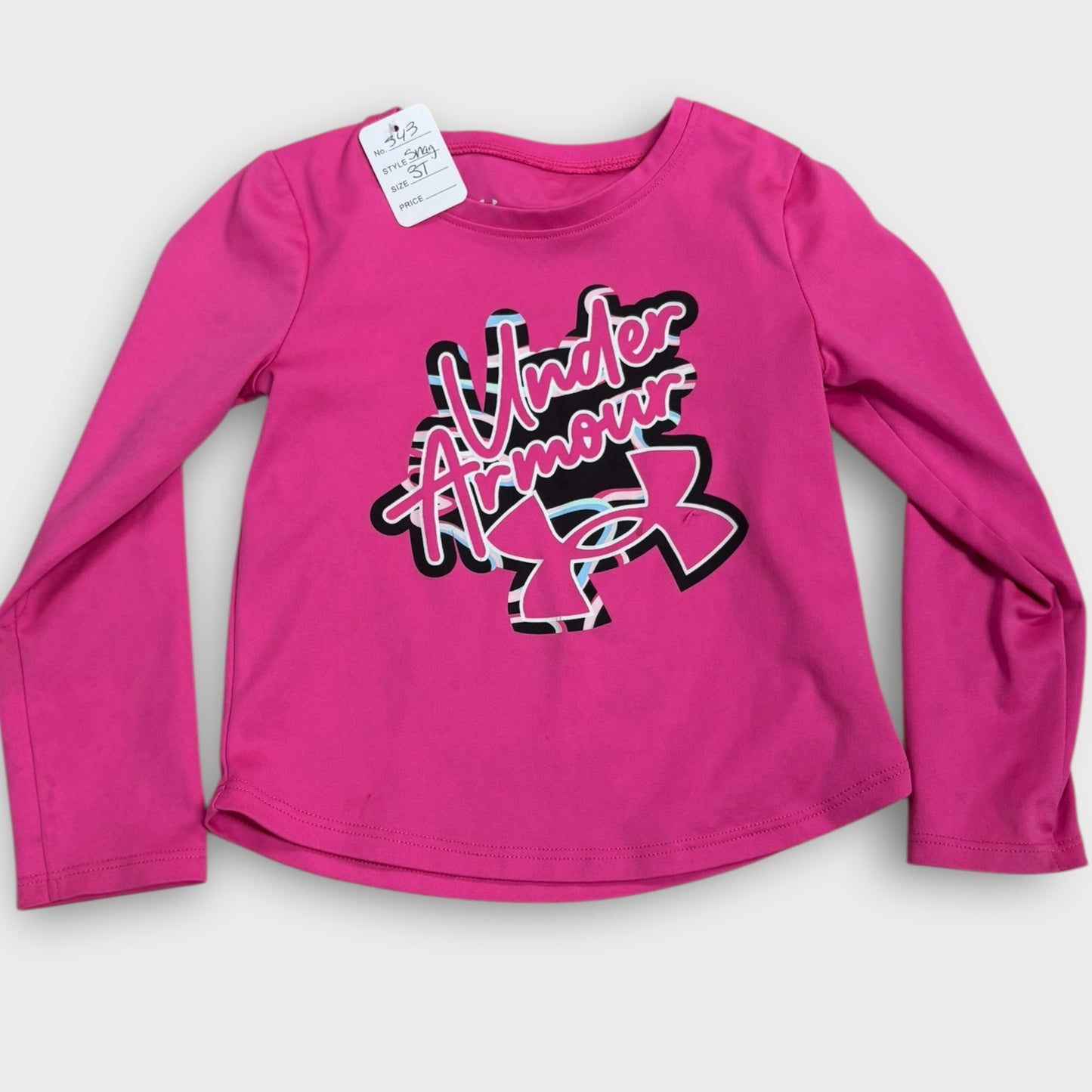 Girls UA long sleeve 3T (snag)