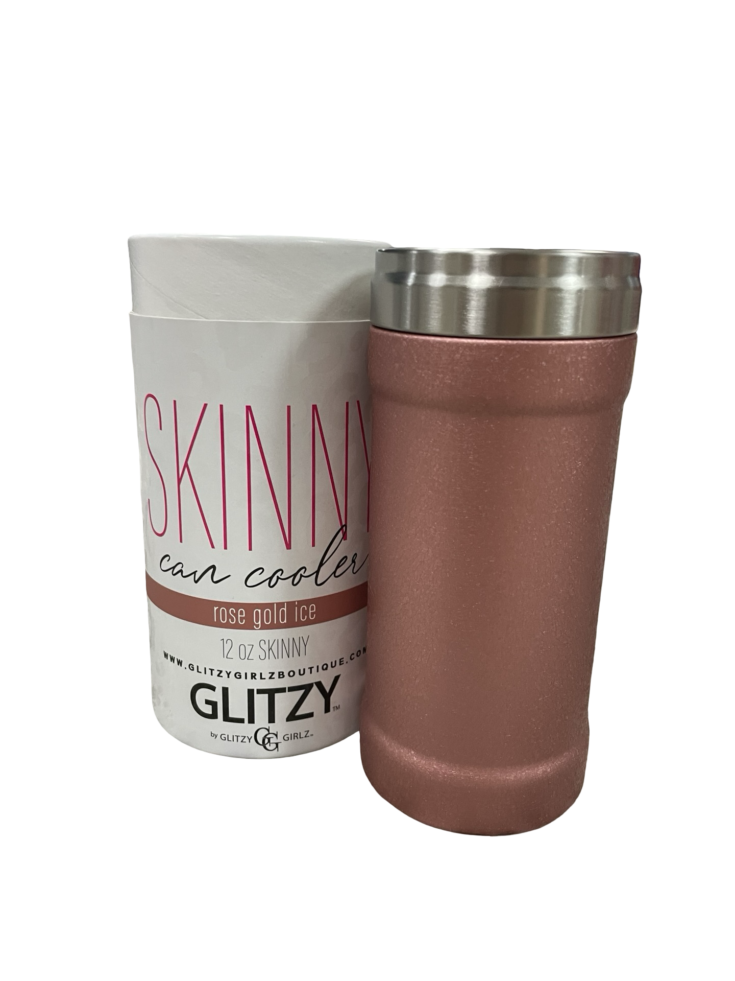 Rose gold ice can cooler new