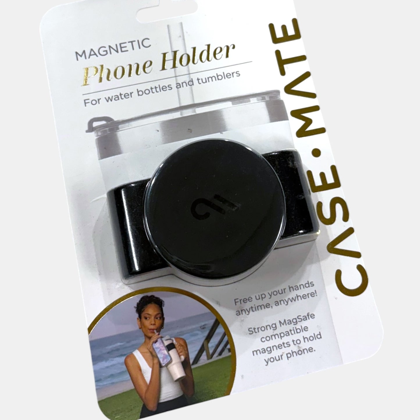 Magnetic phone grip