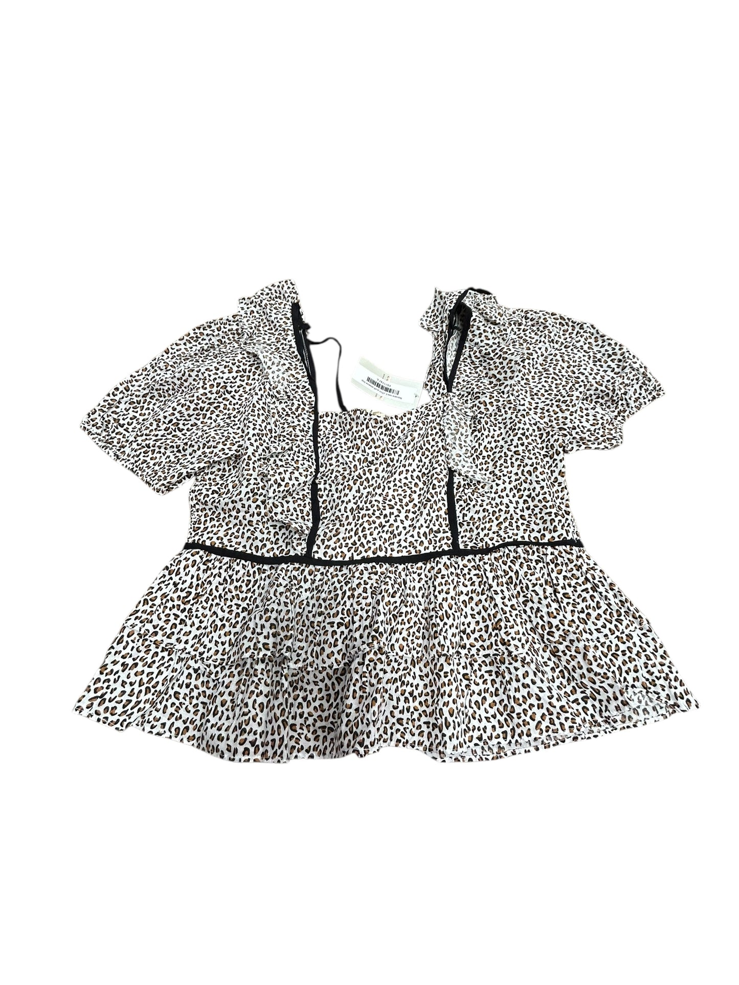 Womens large cropped short sleeve nwt