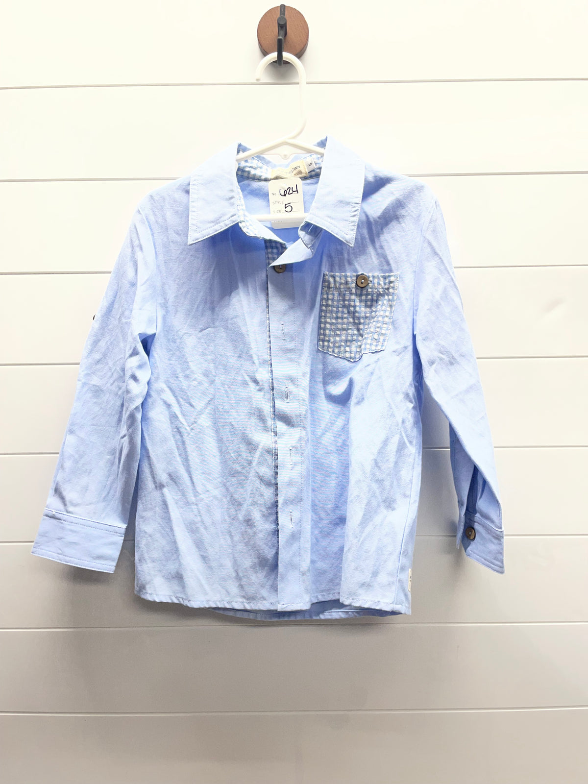 Boys 5 Sawyer & Finn Button Up