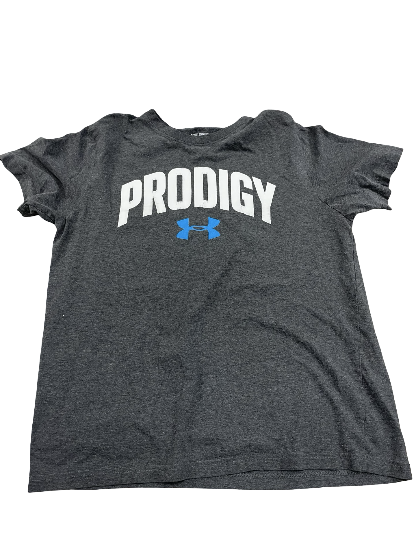 Boys xl UA shirt cracking logo