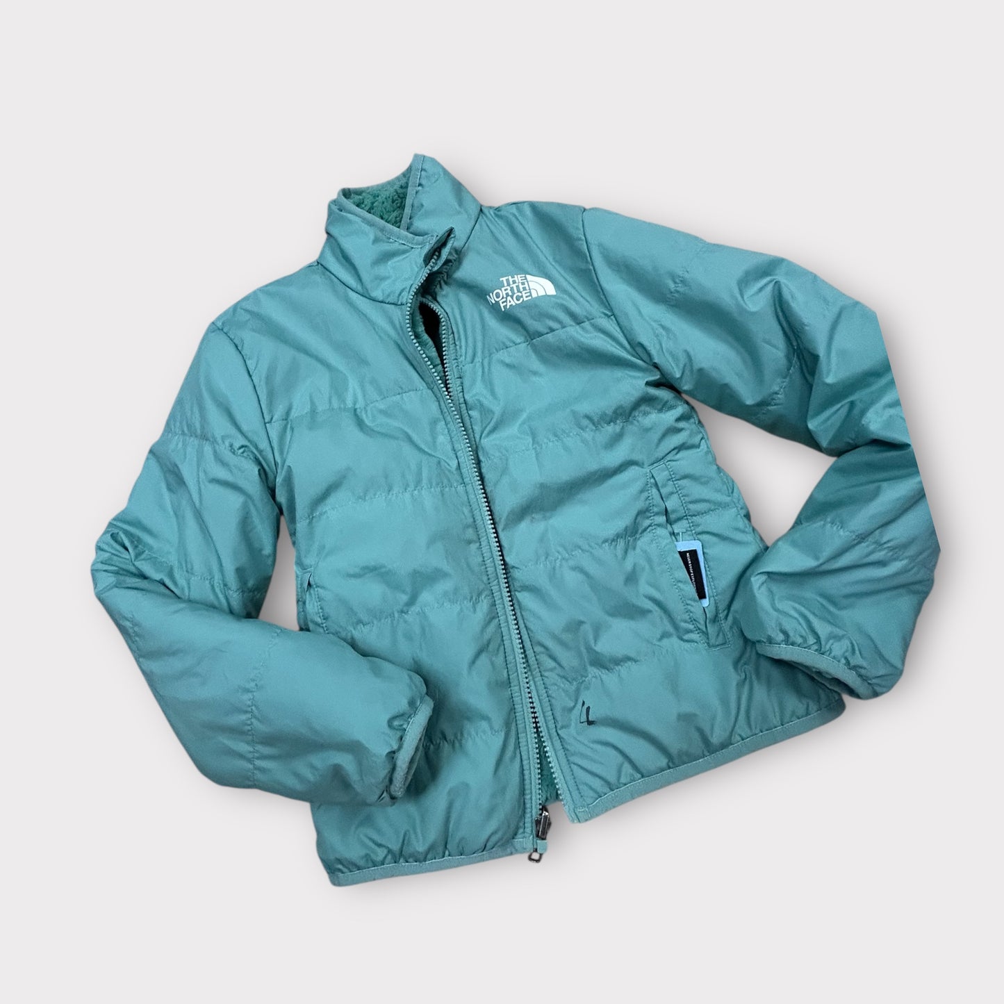 Girls 7/8 North Face Jacket-stains