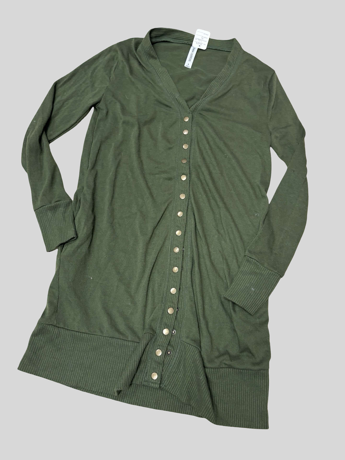 Women’s Zenana Button Up-Small(stain)
