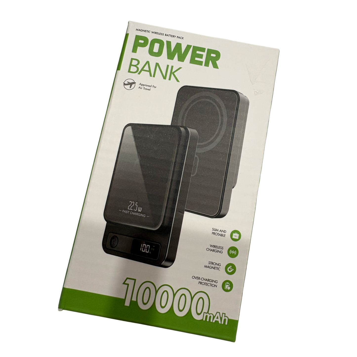 Magnetic cordless charging bank