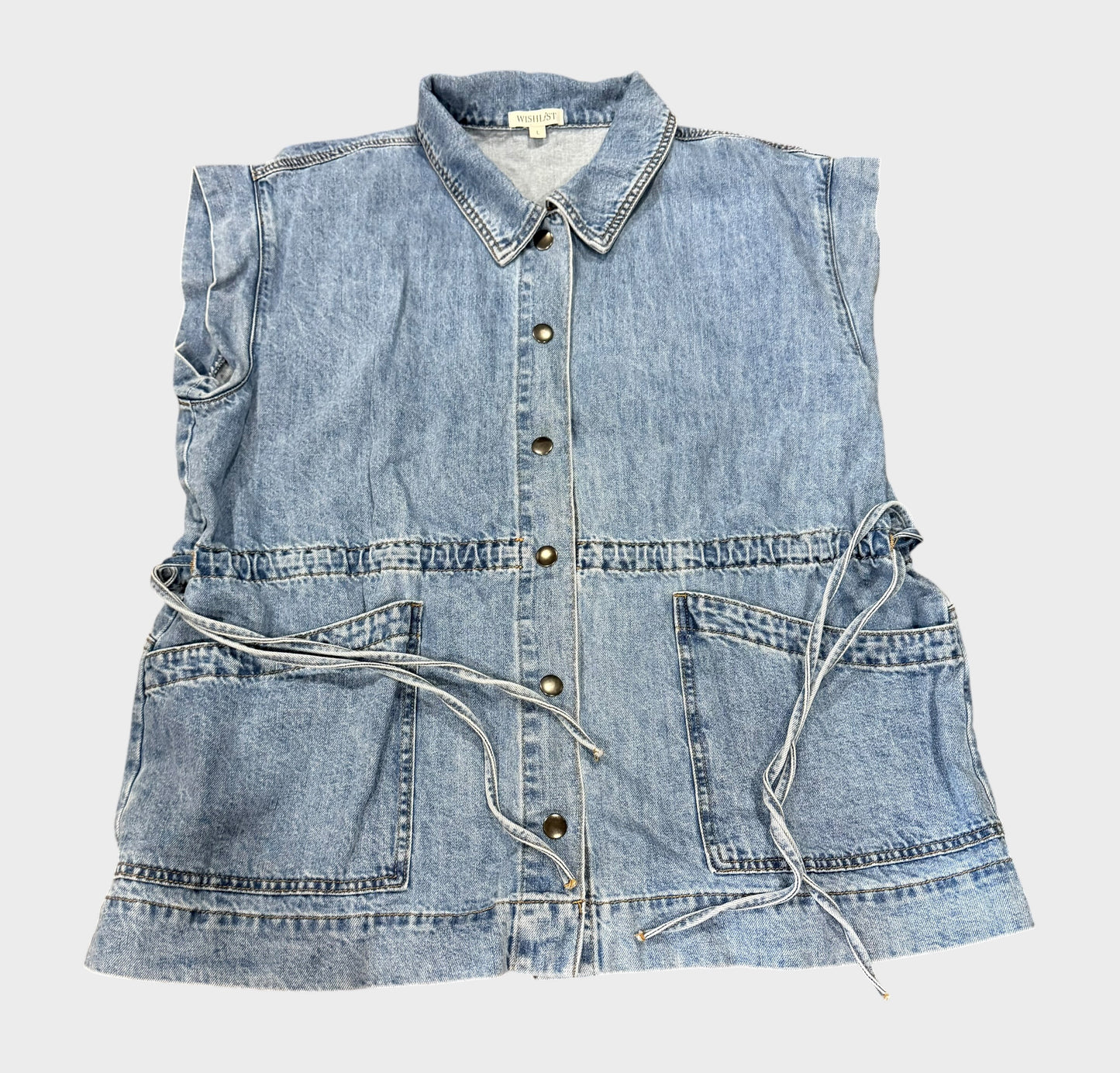 Women’s large denim vest