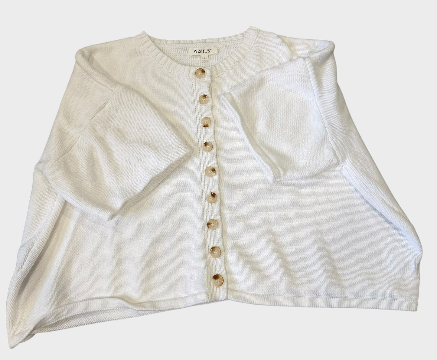 Large cropped button up