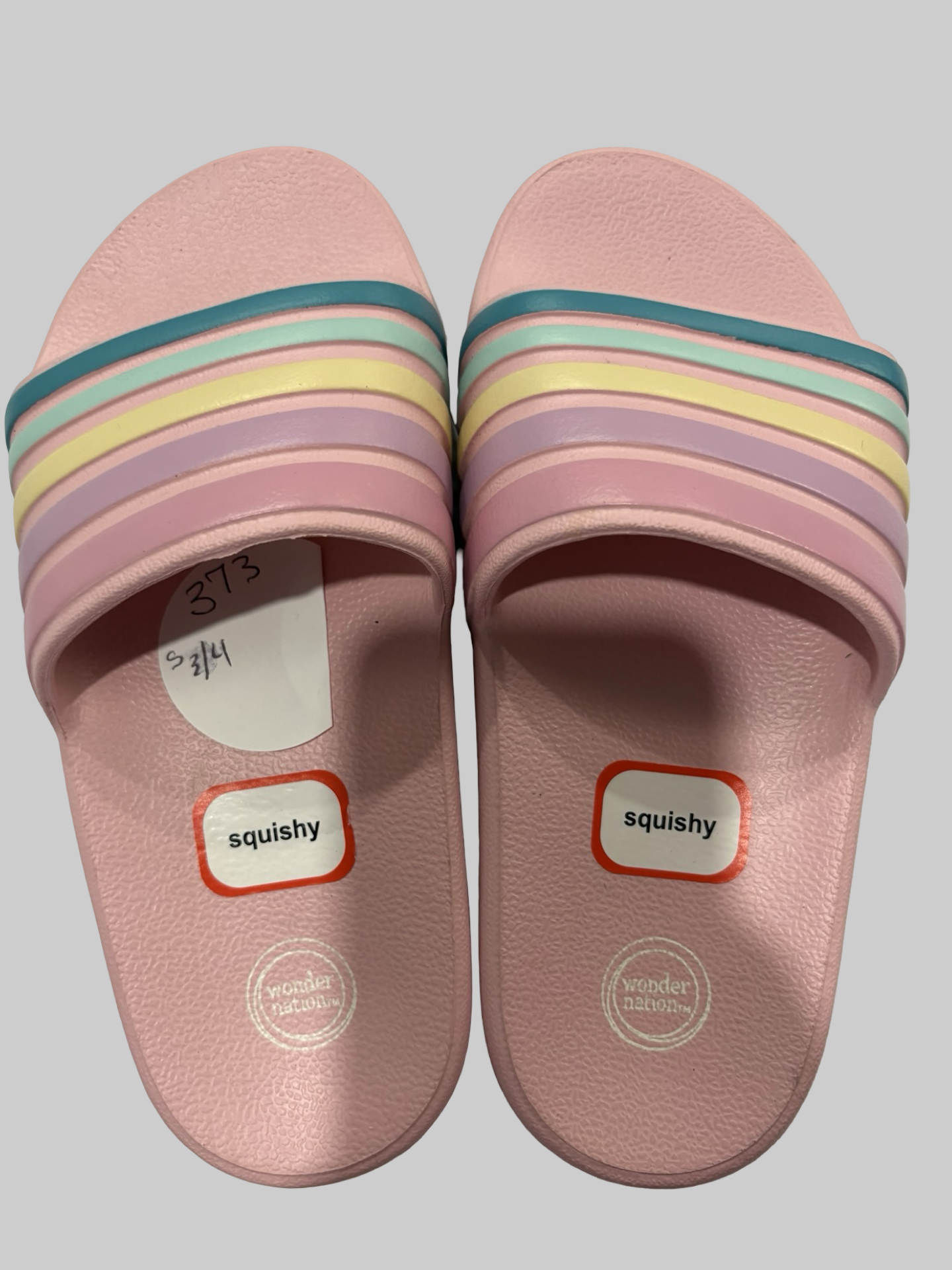 Girls slides size 3/4 NWT