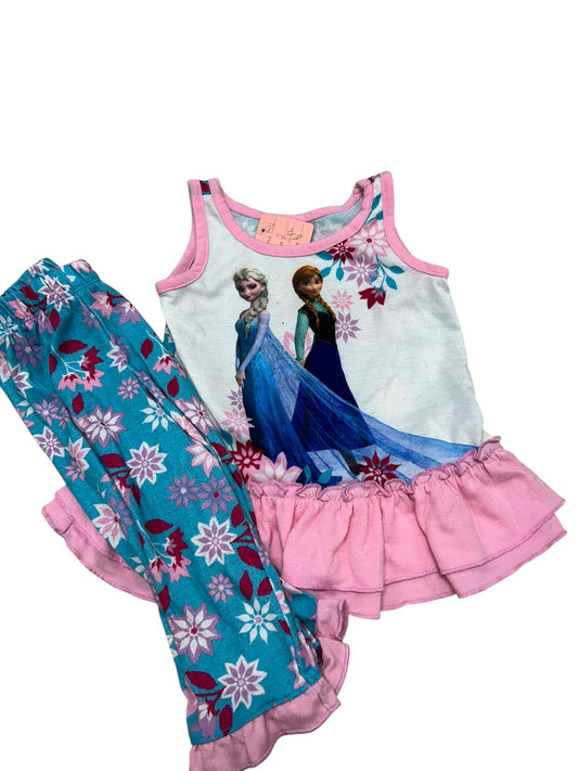 Girls 2 Pajamas-worn condition