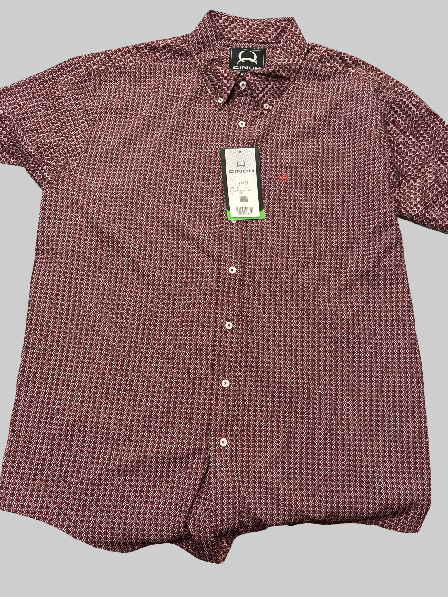 Men’s cinch button up NWT XL