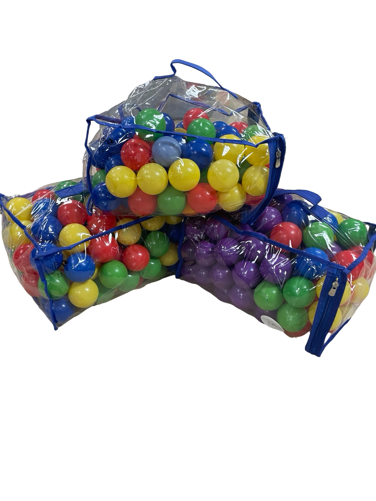 Three bags of balls