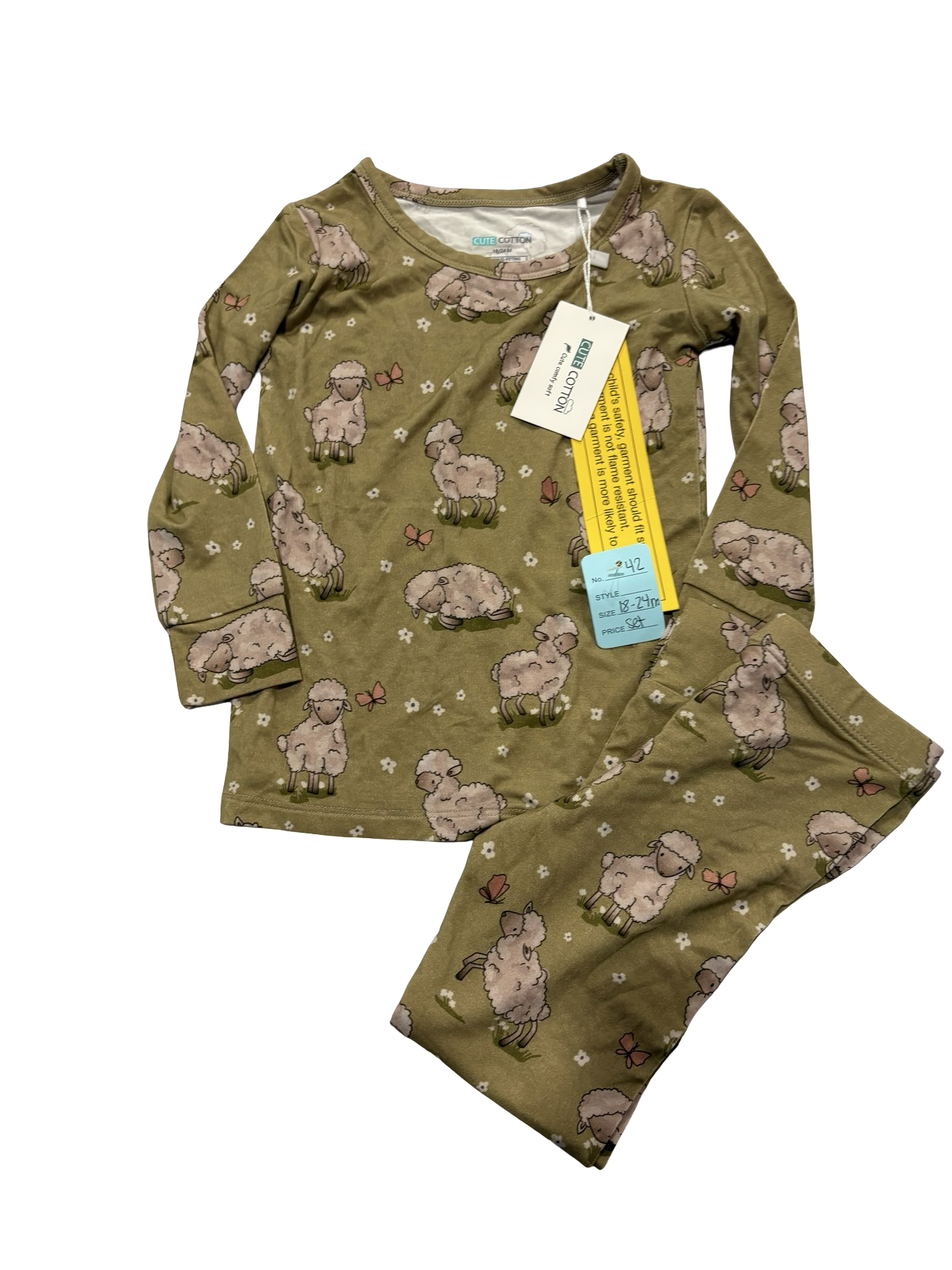 Cute cotton set bamboo 18-24 months NWT