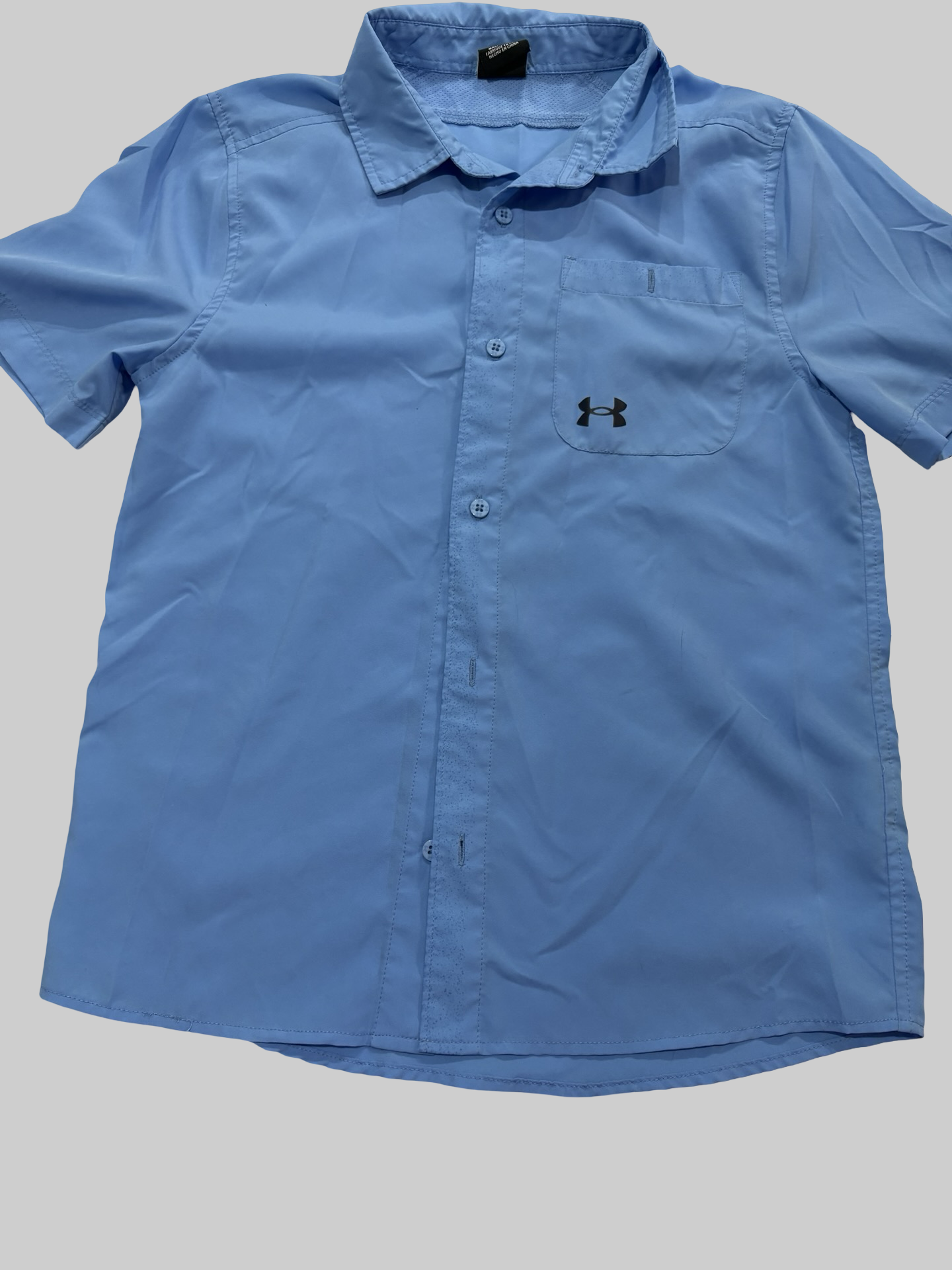 Boys youth large UA button up