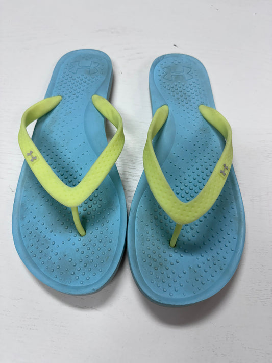 Women’s 9 UA flipflops