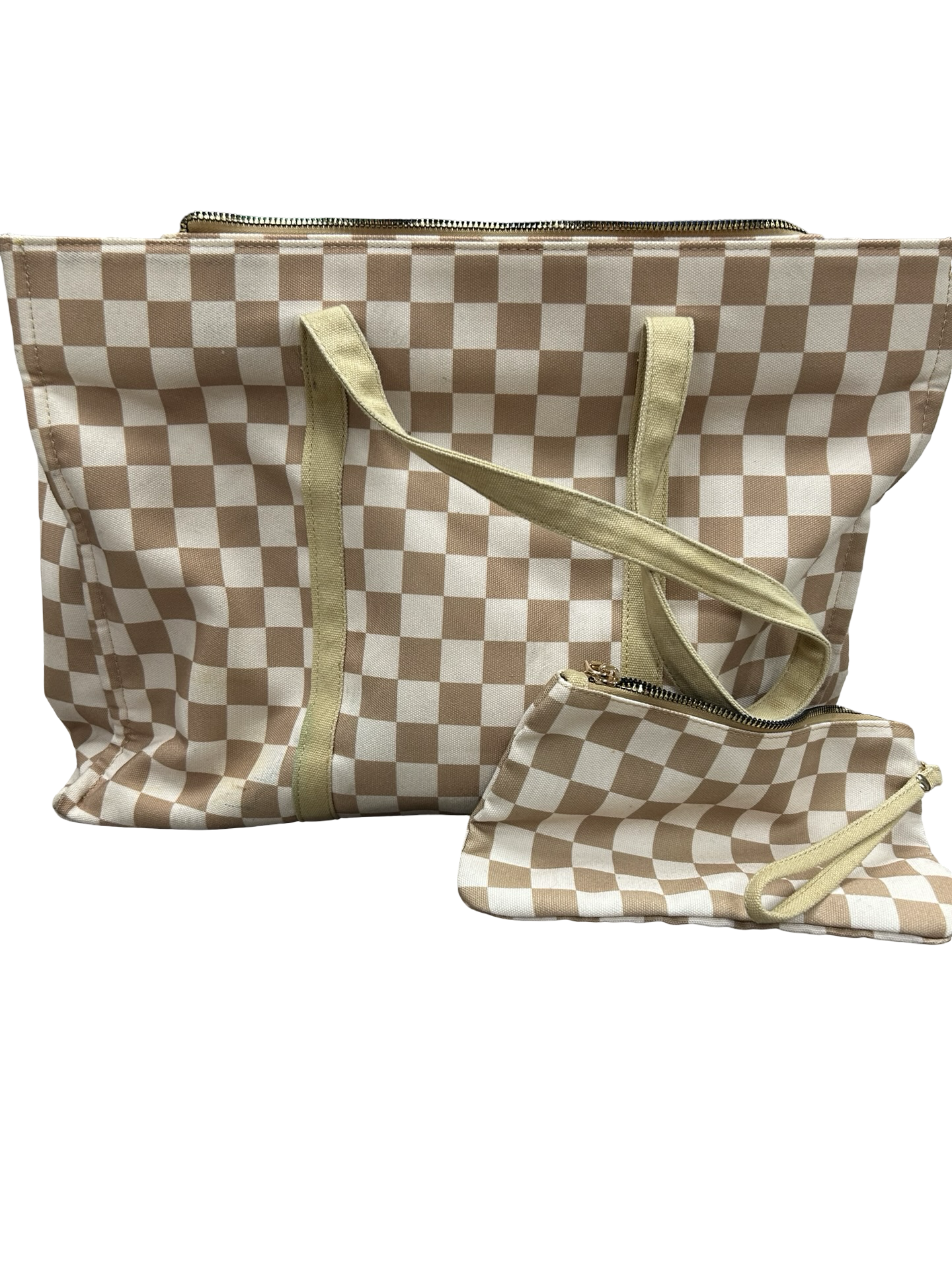 Checkered bag *stains