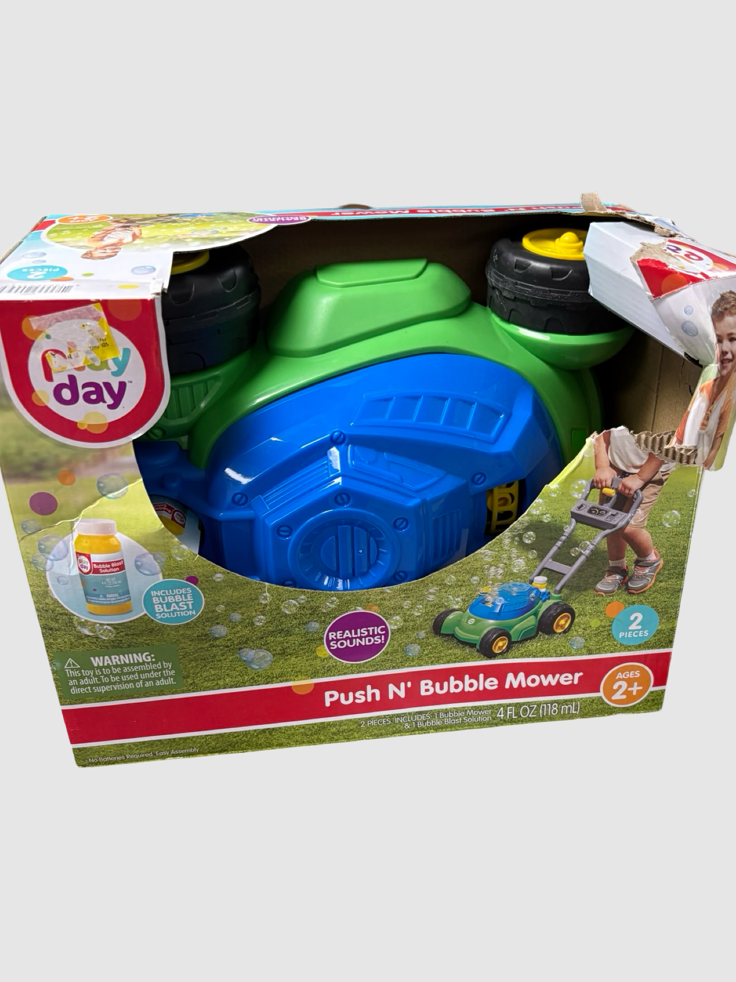 Kids bubble mowing toy