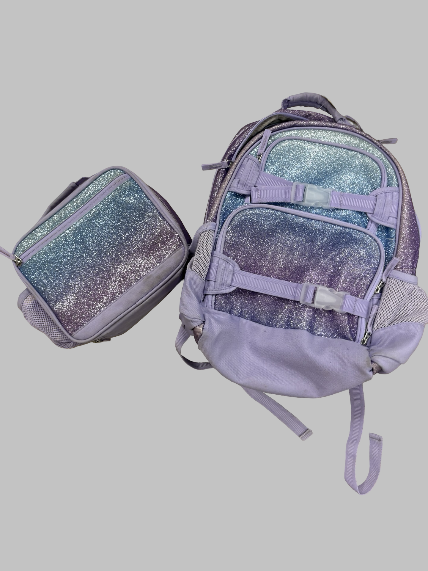 Pottery barn backpack with lunchbox