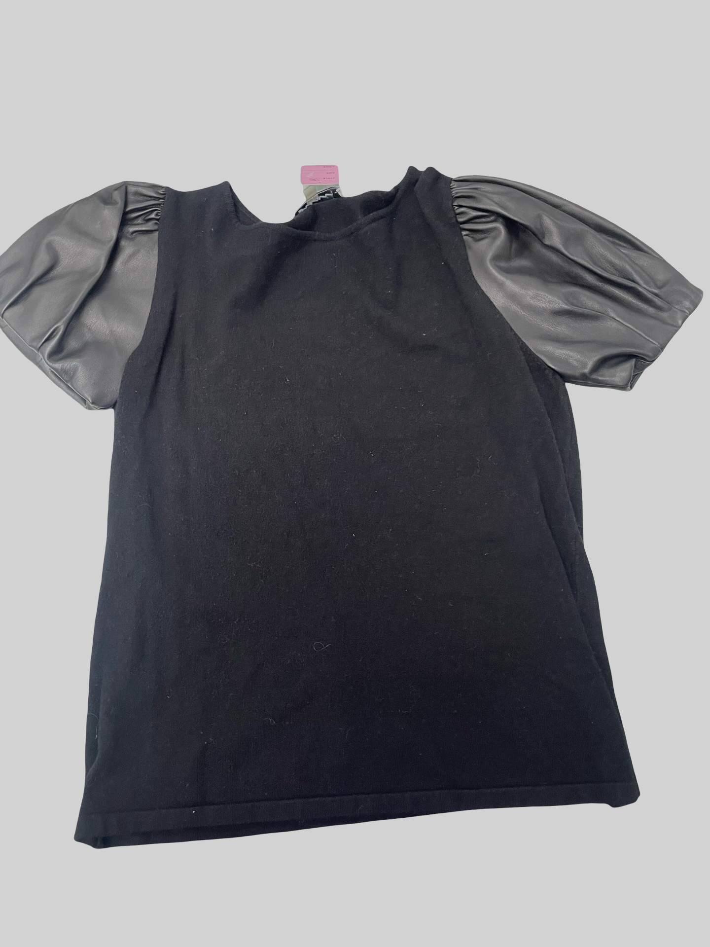 Women’s black leather sleeves size medium