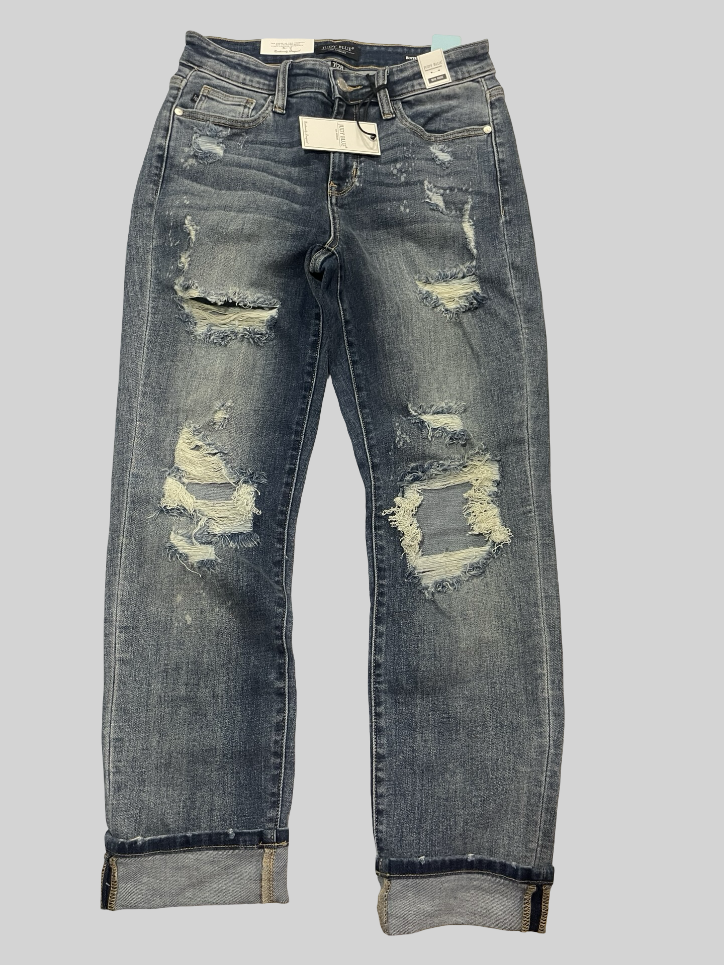 Women’s Judy blue jeans size 7/28 NWT mid rise boyfriend fit