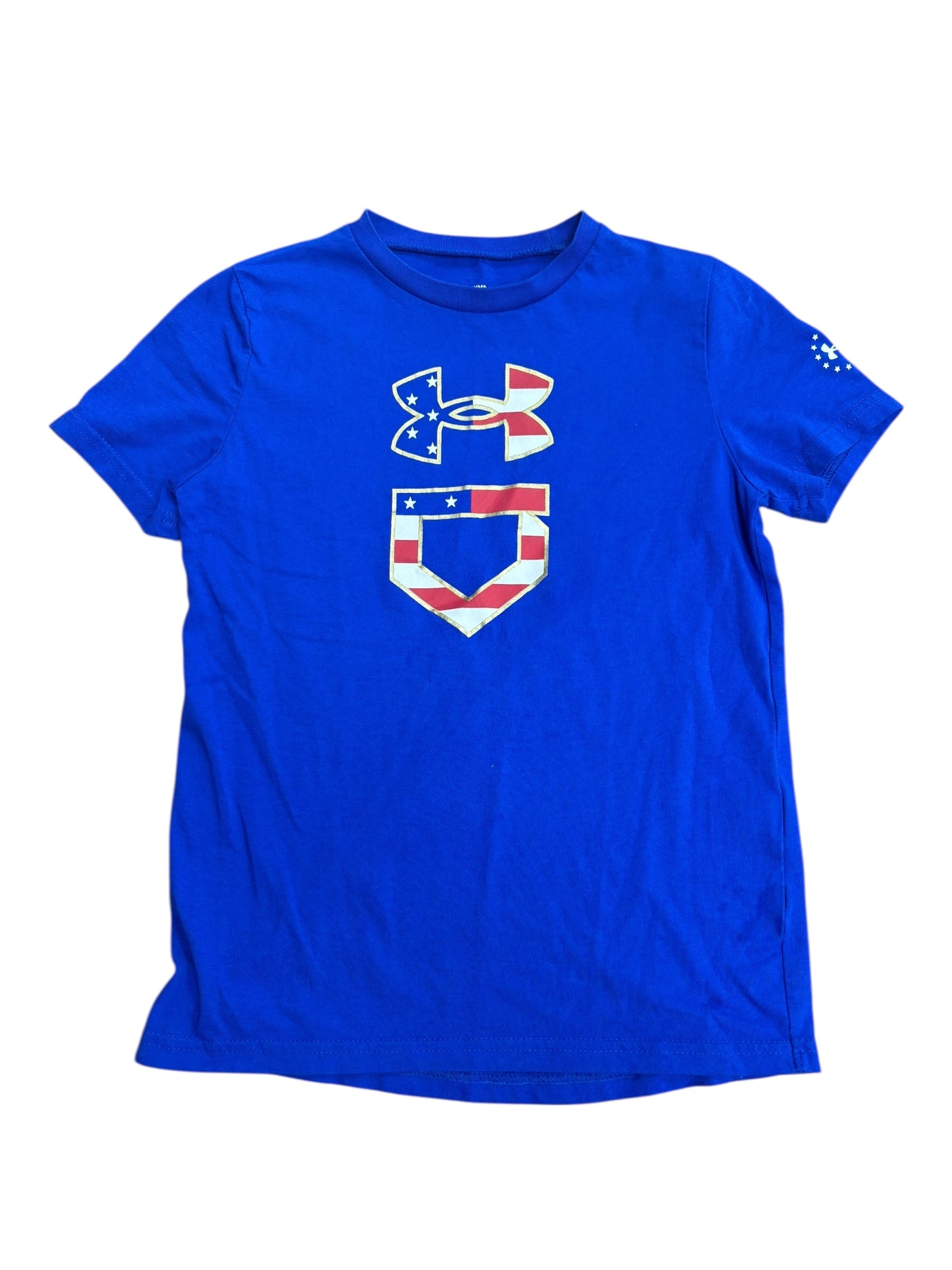 Boys medium UA shirt (stain)