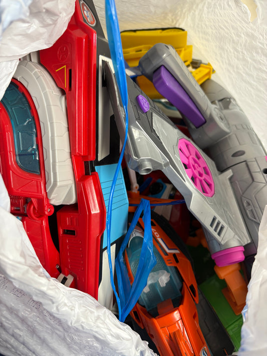 Bag of toys (mostly paw patrol)