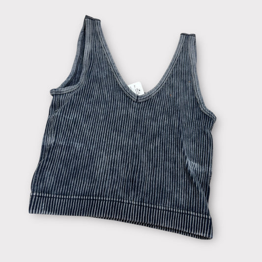 Women’s Zenana Acid Wash Cropped Tank-L/XL