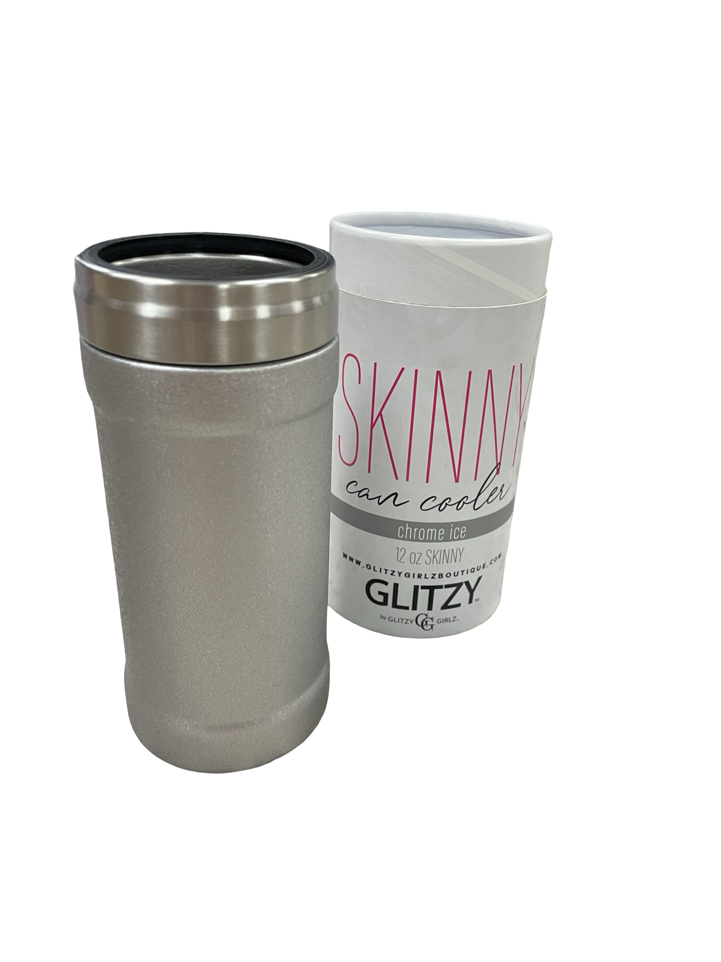 Chrome ice can cooler new