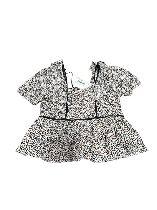 Womens large cropped short sleeve nwt