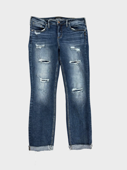 Women’s 32 silver jeans