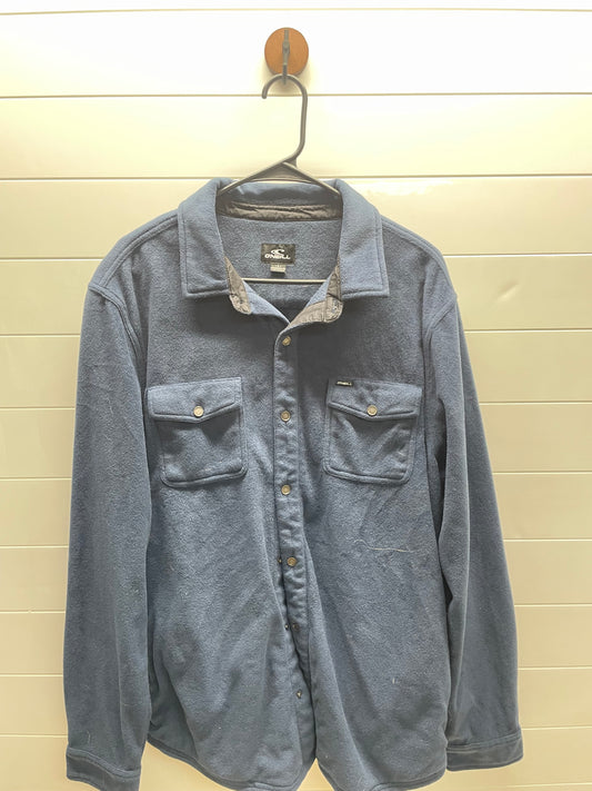 Men’s large fleece button up