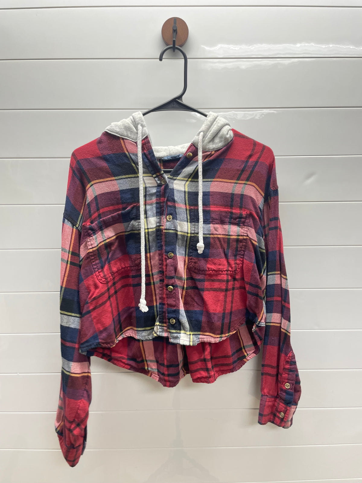 Women’s small crop flannel