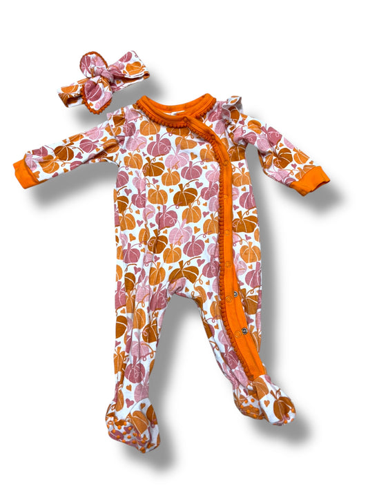 Girl’s 12m sleeper with headband