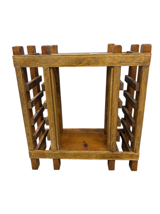 Wood wine rack