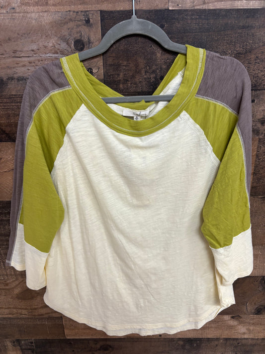 Women’s color block 3/4 sleeve