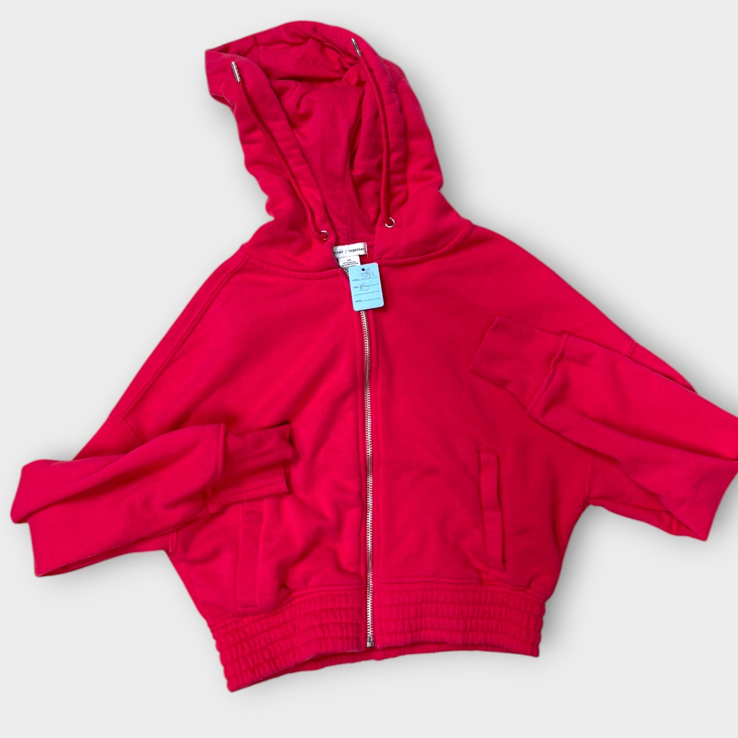 Women’s cropped zip up- XS