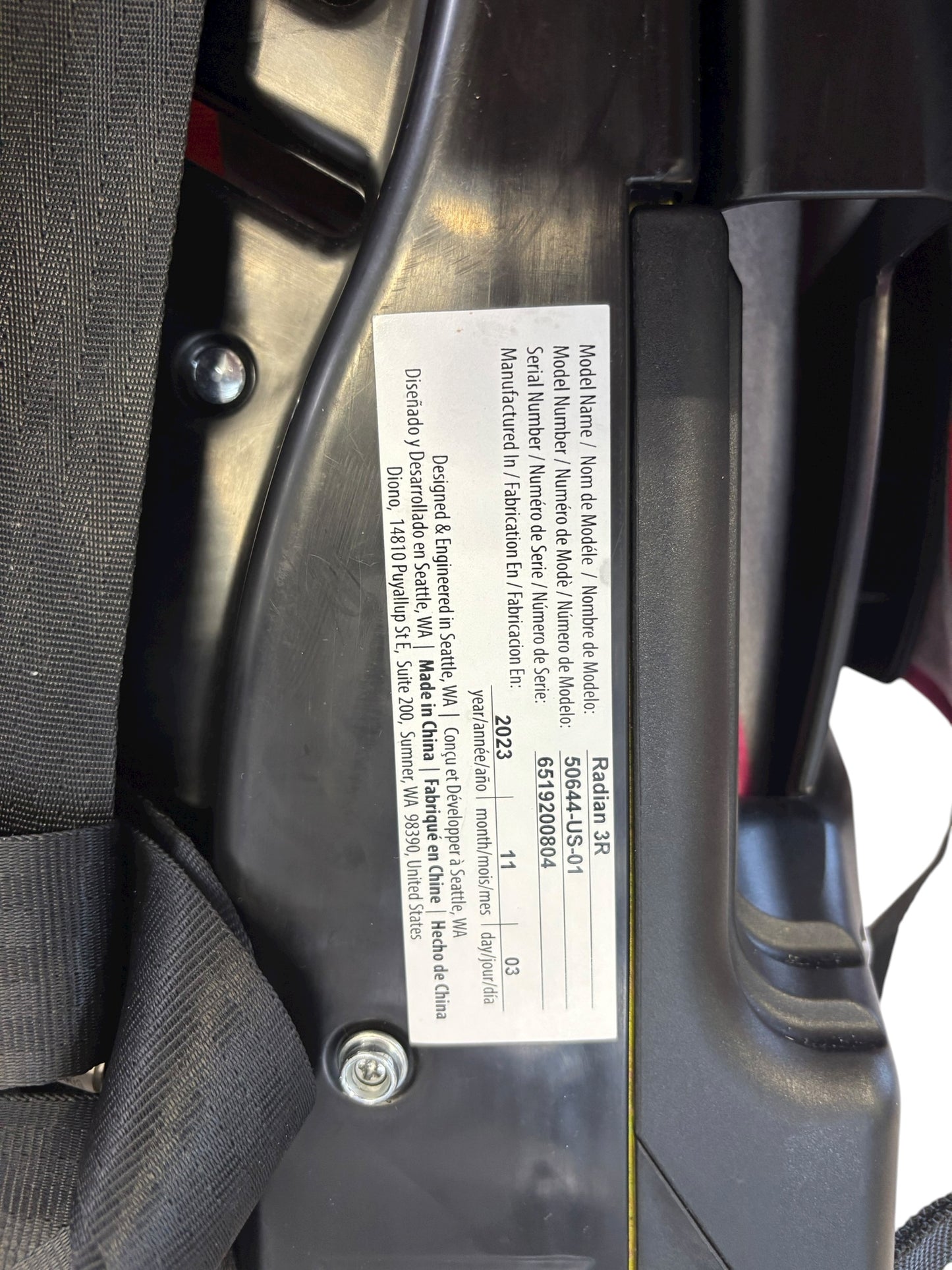 Diono 3 in 1 car seat