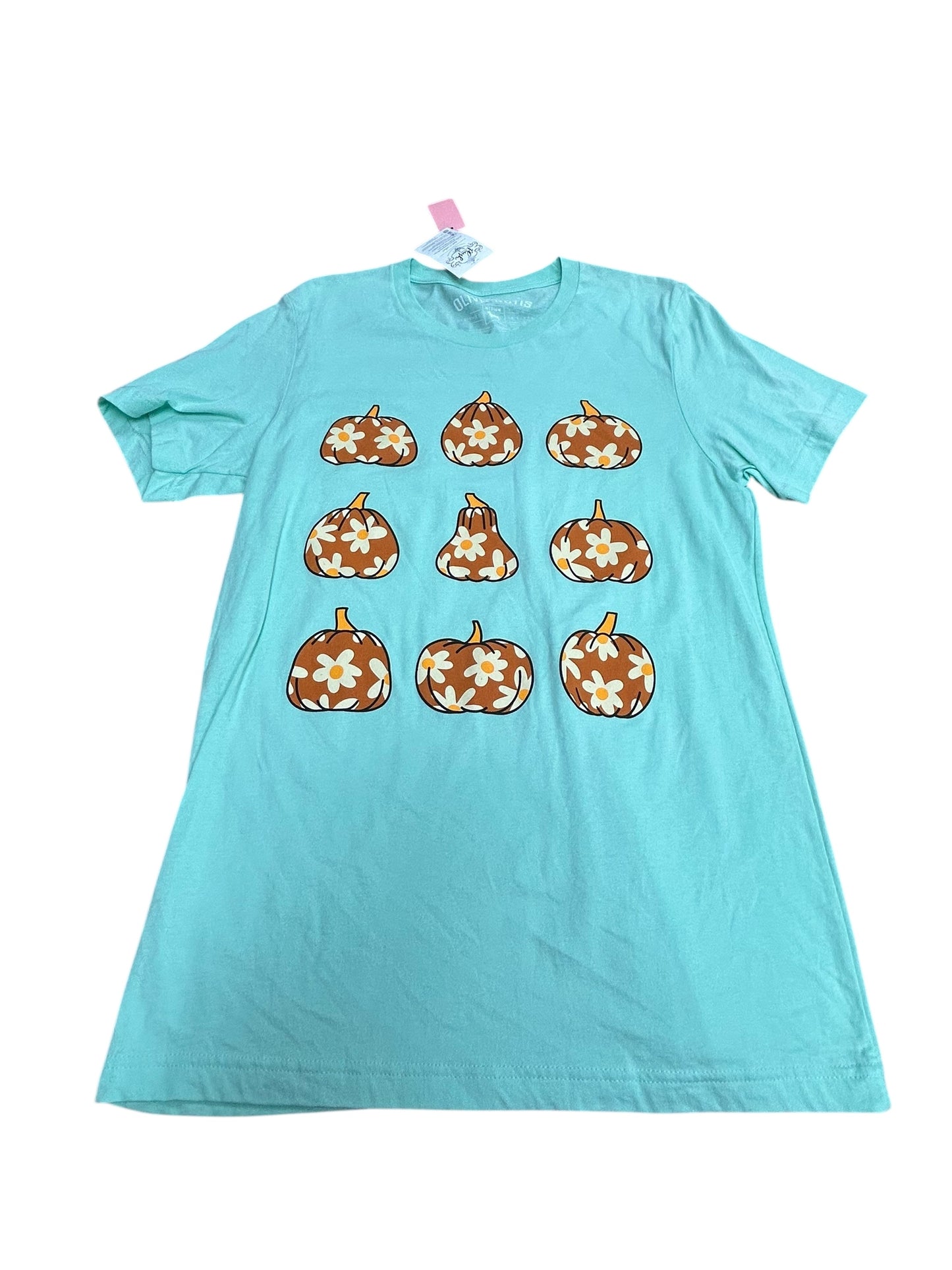 Womens “Daisy Pumpkin” short sleeve-medium graphic
