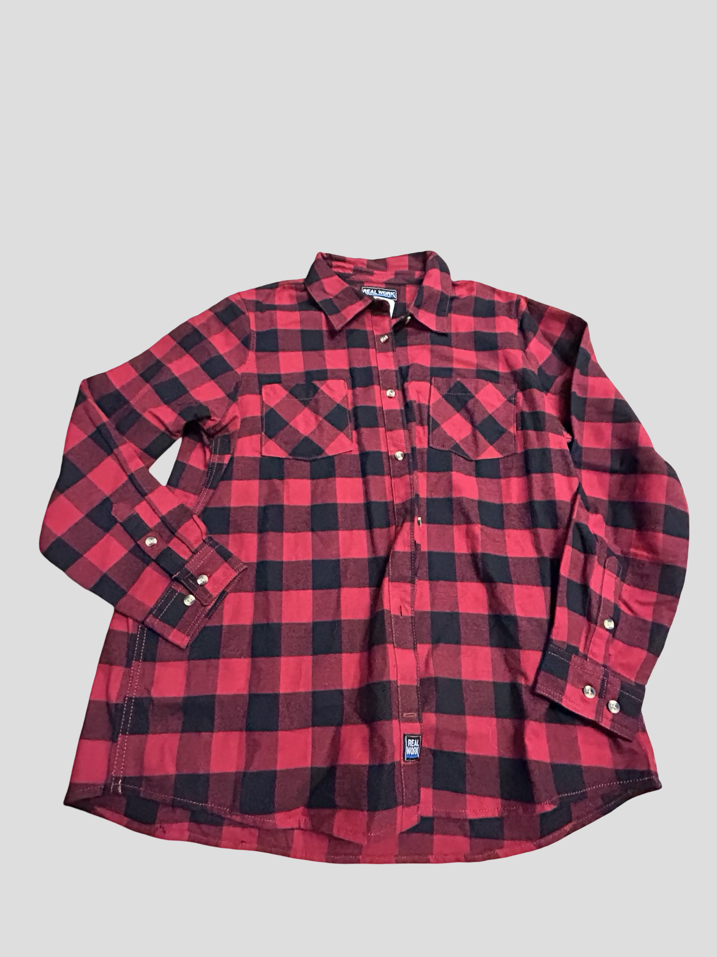 Mens XL Real Work Button Up