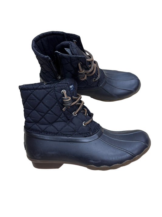 Girls 5 sperry boots