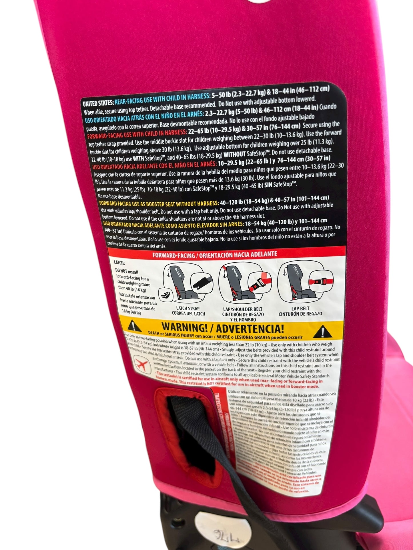 Diono 3 in 1 car seat
