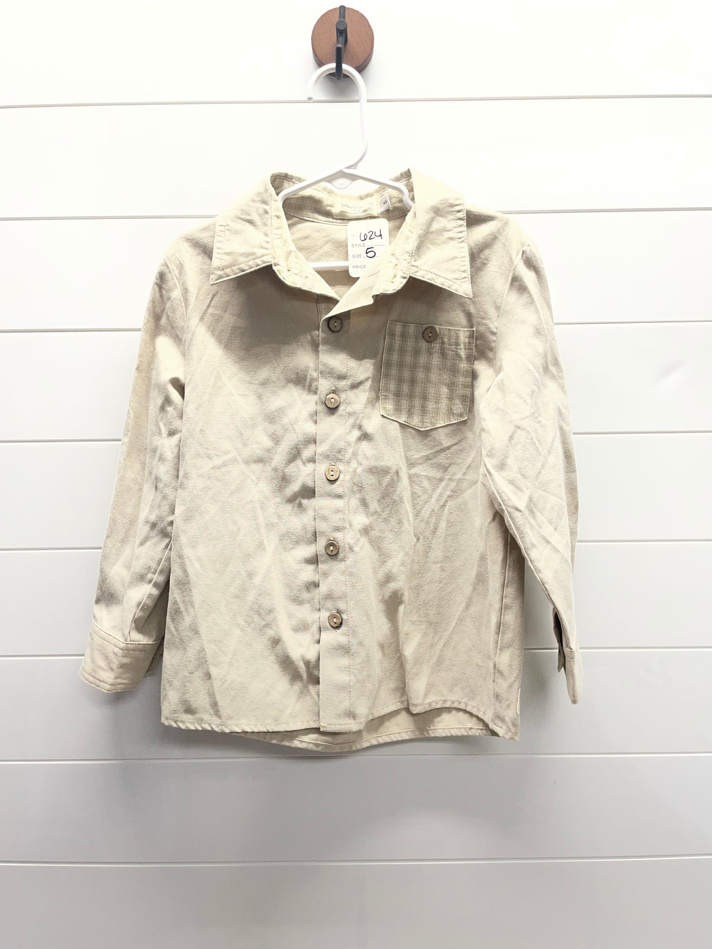 Boys 5 Sawyer & Finn Button Up