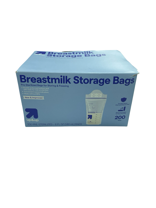 Breast milk storage bags
