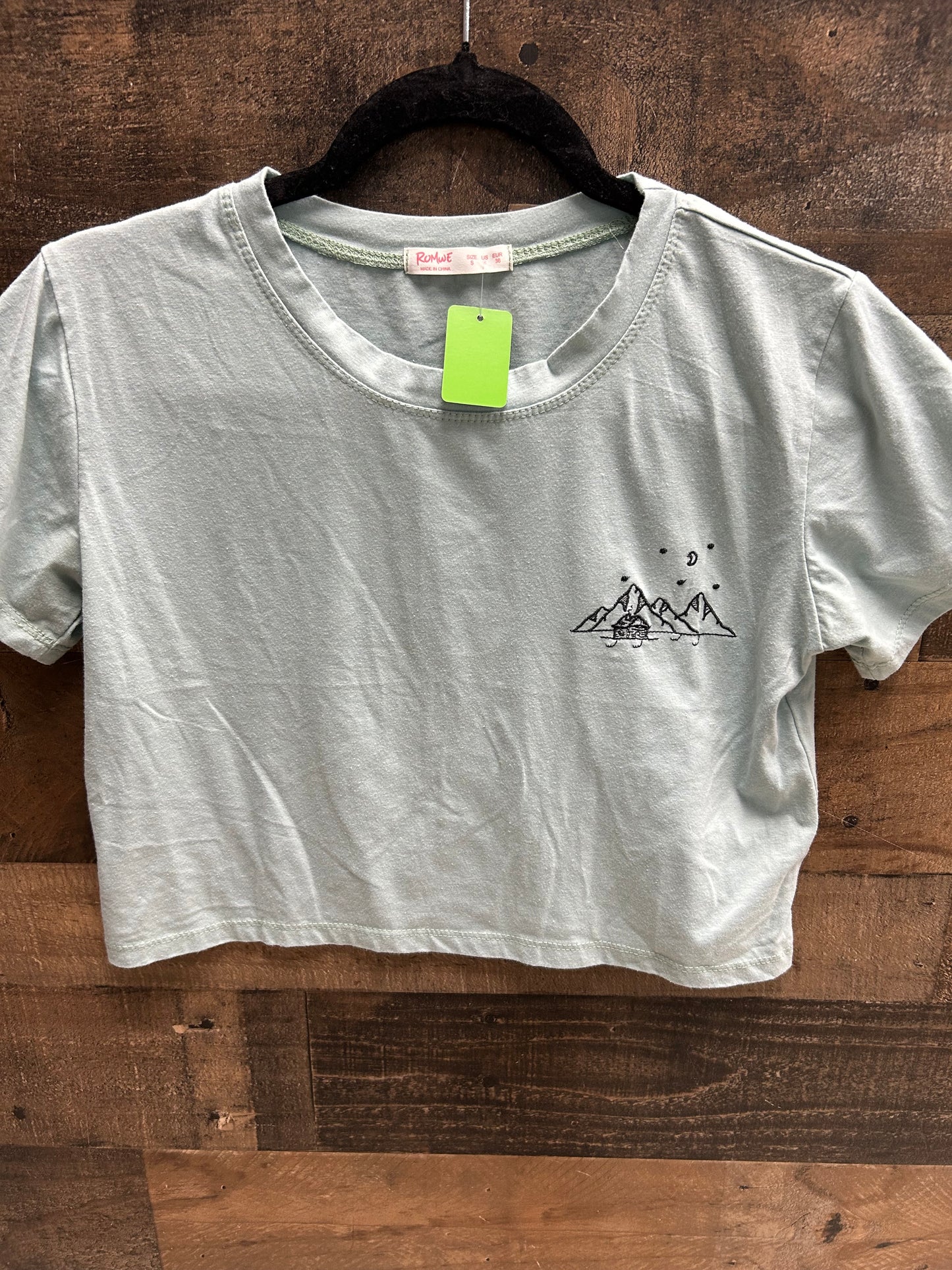 Womens small cropped shirt