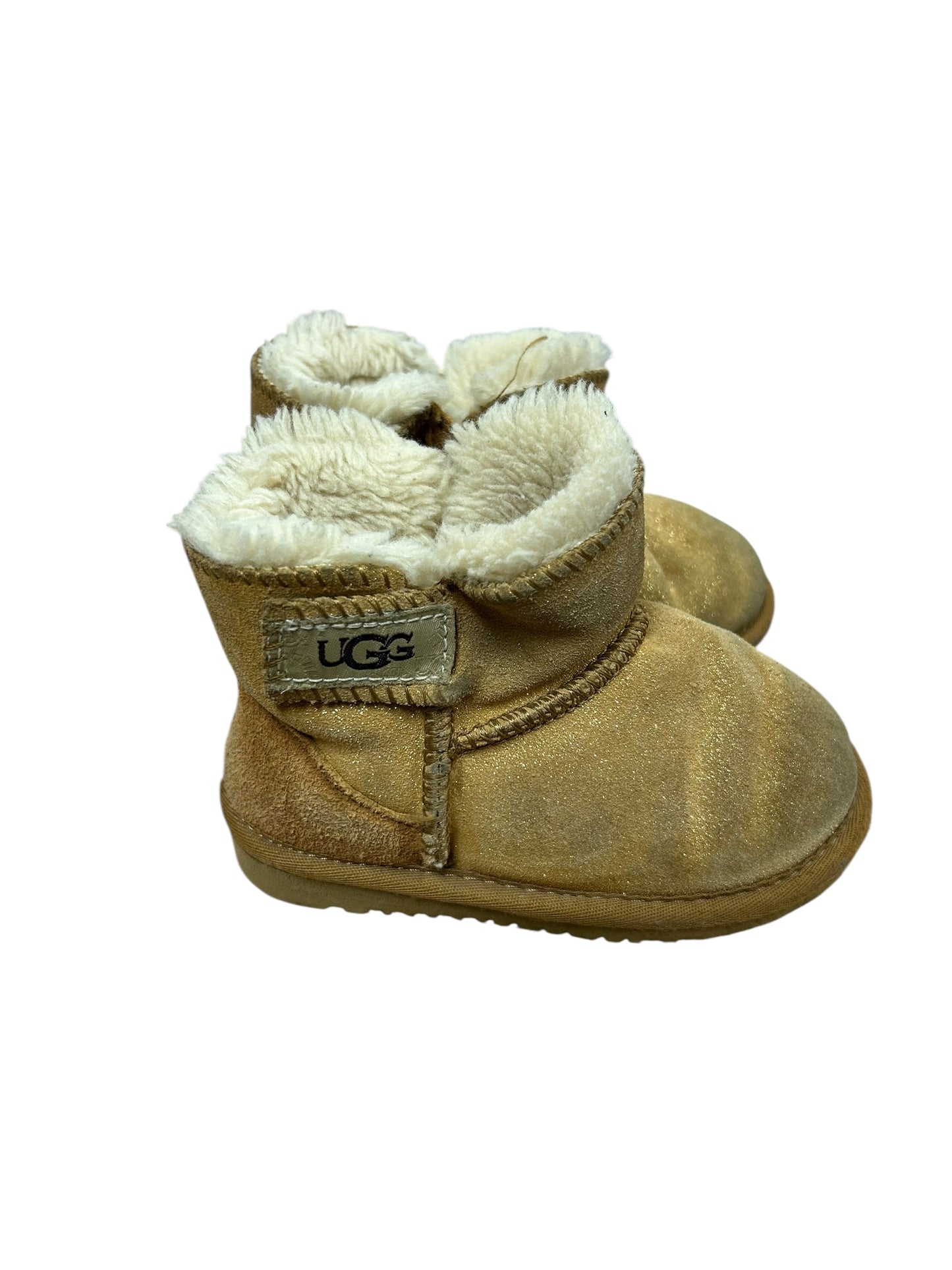 Girls 8 Inspired boots-toe wear