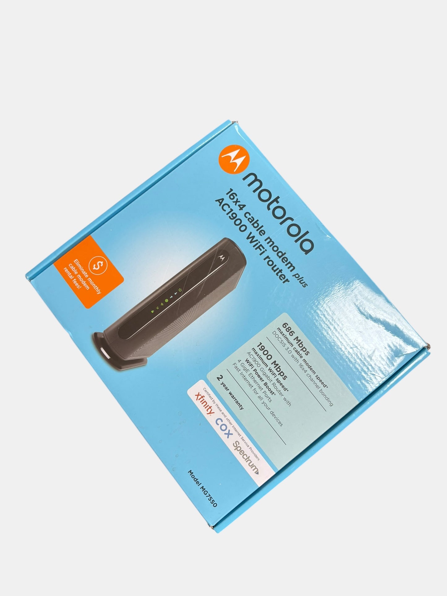 Internet Motorola modem 1900 Mbps