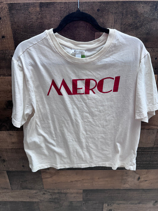 Women’s medium slightly cropped shirt