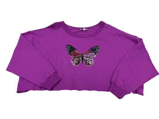 Womens large cropped nwt crewneck
