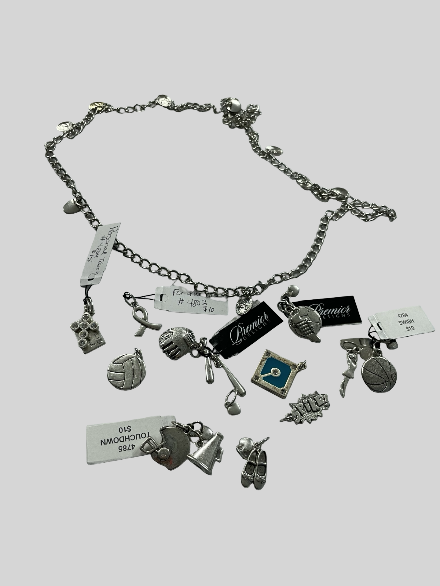 Necklace with charms