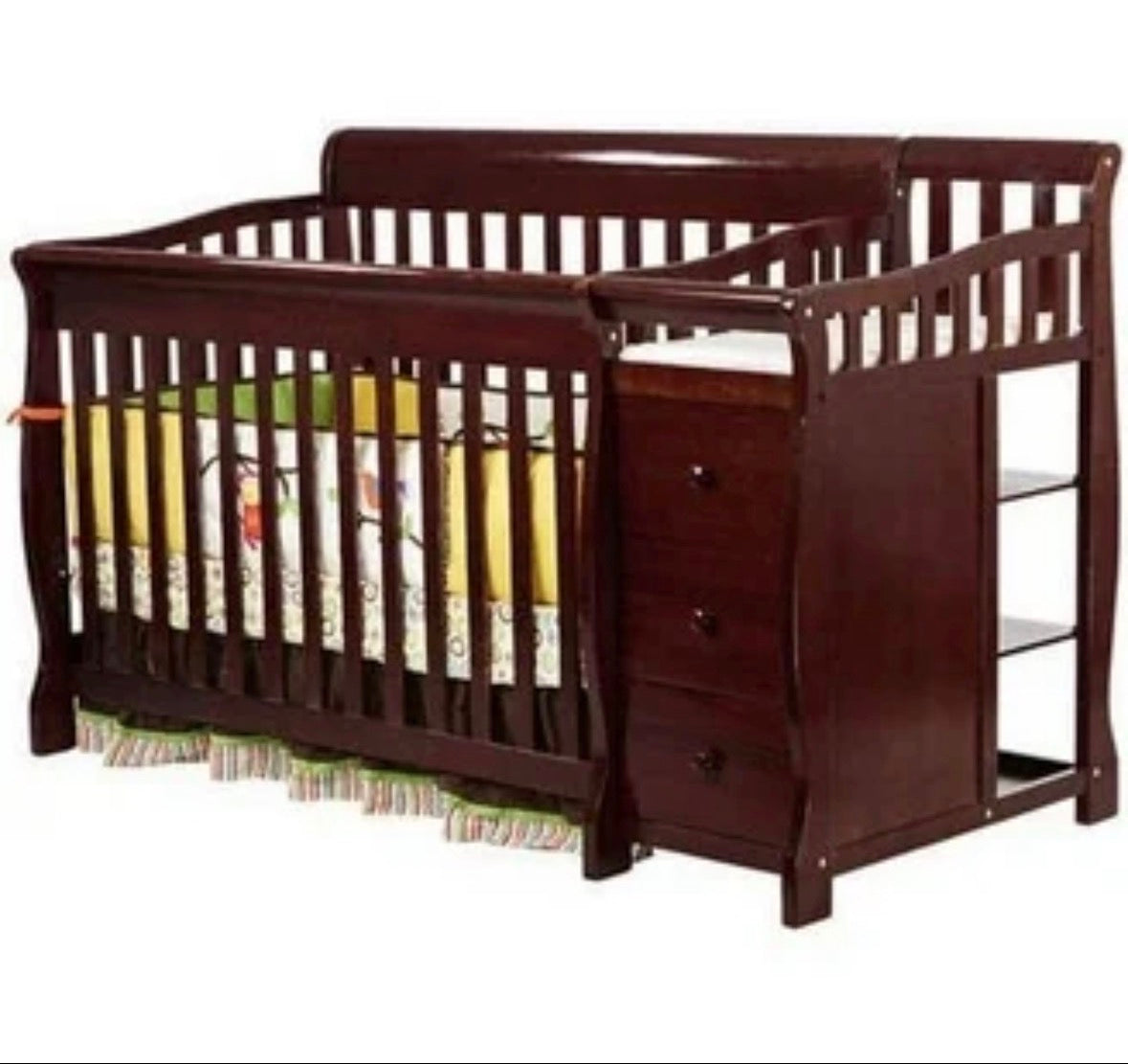 Crib ( used ) model pictured for idea. Missing a knob